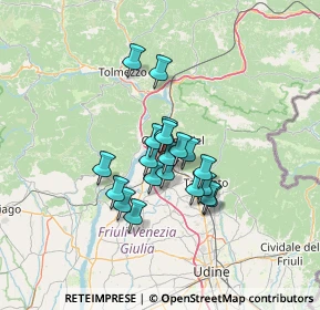 Mappa Fz. Piovega, 33013 Gemona del Friuli UD, Italia (9.257)