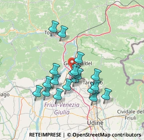 Mappa Fz. Piovega, 33013 Gemona del Friuli UD, Italia (12.12368)