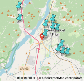 Mappa Fz. Piovega, 33013 Gemona del Friuli UD, Italia (3.72455)