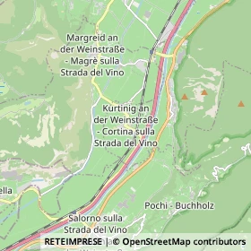 Mappa Cortina sulla Strada del Vino