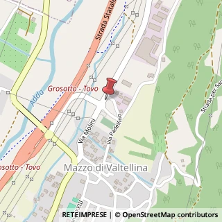 Mappa Via Molini, 4, 23030 Mazzo di Valtellina, Sondrio (Lombardia)