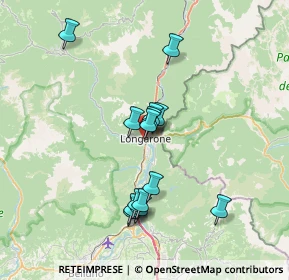 Mappa 32013 Longarone BL, Italia (6.27571)