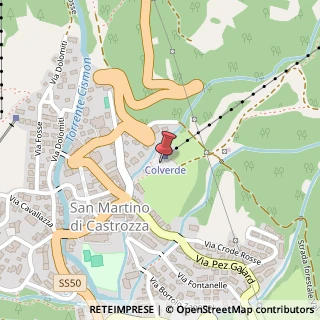 Mappa Via Passo Rolle, 136, 32100 Belluno, TN, Italia, 32100 Tonadico, Trento (Trentino-Alto Adige)