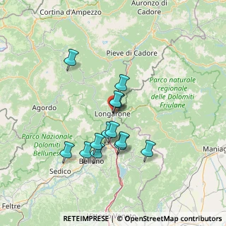 Mappa Via Campelli, 32013 Longarone BL, Italia (11.95385)