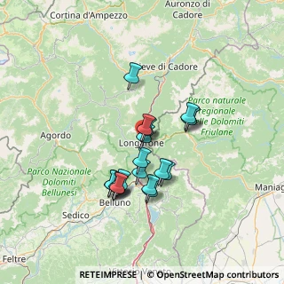 Mappa Via Campelli, 32013 Longarone BL, Italia (11.277)