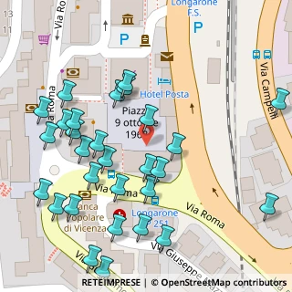Mappa Piazza IX Ottobre, 32013 Longarone BL, Italia (0.06897)