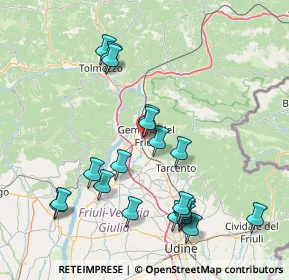 Mappa Via Gjavarin, 33013 Gemona del Friuli UD, Italia (16.558)