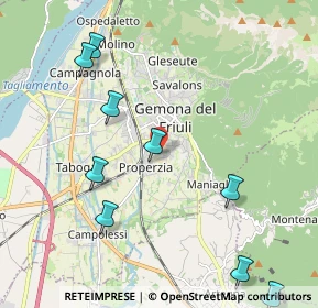 Mappa Via Gjavarin, 33013 Gemona del Friuli UD, Italia (2.86818)