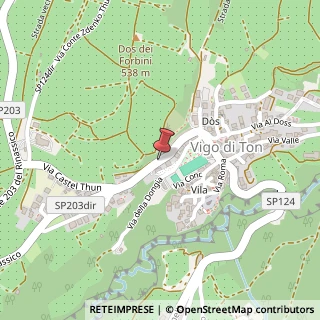 Mappa Via Castel Thun,  7, 38010 Ton, Trento (Trentino-Alto Adige)