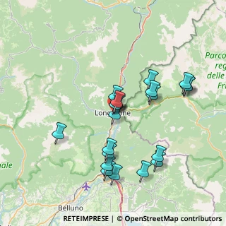 Mappa Via Giuseppe Mazzini, 32013 Longarone BL, Italia (7.0715)