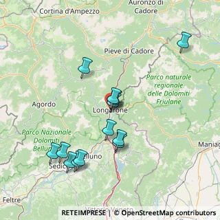 Mappa Via Giuseppe Mazzini, 32013 Longarone BL, Italia (14.83923)