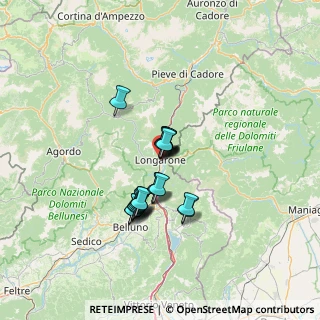 Mappa Via Guglielmo Marconi, 32013 Longarone BL, Italia (9.2955)