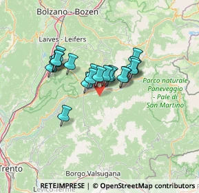 Mappa Loc. Doss dei Laresi, 38033 Cavalese TN, Italia (9.6165)