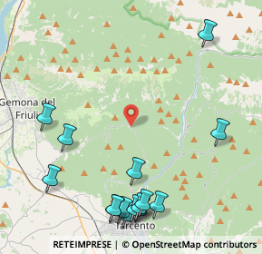 Mappa Borgo Flaipano, 33010 Montenars UD, Italia (5.42733)