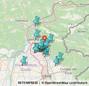 Mappa Borgo Flaipano, 33010 Montenars UD, Italia (9.776)