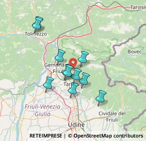 Mappa Borgo Flaipano, 33010 Montenars UD, Italia (11.36636)