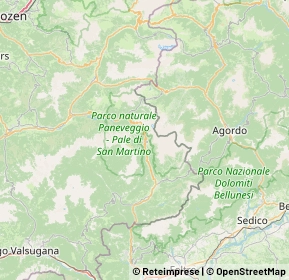 Mappa Via passo rolle, 38054 San Martino Di Castrozza TN, Italia (23.16692)