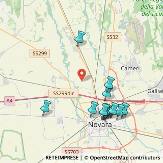 Mappa Strada Cascina Grande, 28100 Novara NO, Italia (4.50083)