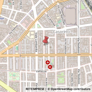 Mappa Via Alfredo Catalani,  44, 20131 Milano, Milano (Lombardia)