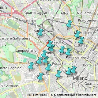 Mappa Via Telemaco Signorini, 20149 Milano MI, Italia (1.96235)