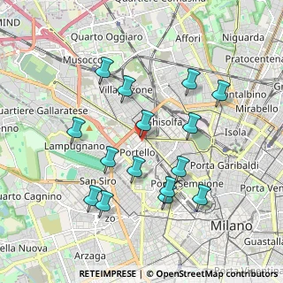 Mappa Via Telemaco Signorini, 20149 Milano MI, Italia (1.88267)