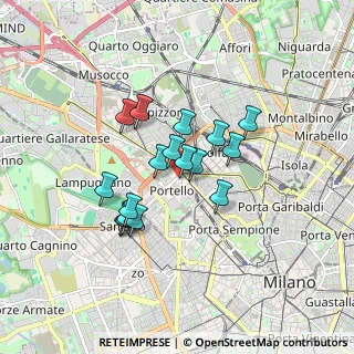 Mappa Viale Teodorico, 20159 Milano MI, Italia (1.31)