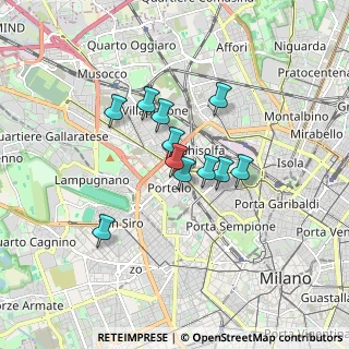 Mappa Viale Teodorico, 20159 Milano MI, Italia (1.20545)