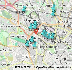 Mappa Via Telemaco Signorini, 20149 Milano MI, Italia (1.49133)
