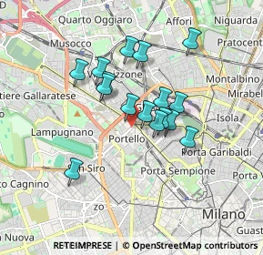 Mappa Via Telemaco Signorini, 20149 Milano MI, Italia (1.3575)