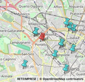 Mappa Via Telemaco Signorini, 20149 Milano MI, Italia (2.04833)