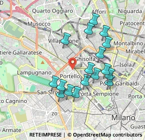 Mappa Via Telemaco Signorini, 20149 Milano MI, Italia (1.69059)