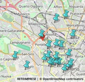 Mappa Via Telemaco Signorini, 20149 Milano MI, Italia (2.3555)