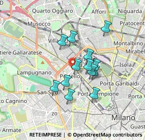 Mappa Via Telemaco Signorini, 20149 Milano MI, Italia (1.30308)
