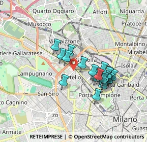 Mappa Viale Teodorico, 20159 Milano MI, Italia (1.401)