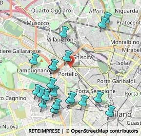 Mappa Via Telemaco Signorini, 20149 Milano MI, Italia (2.2415)