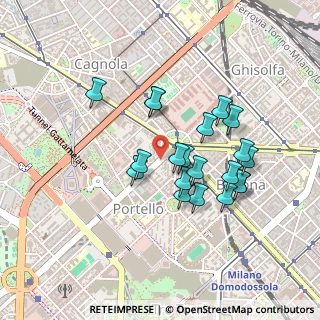 Mappa Viale Teodorico, 20159 Milano MI, Italia (0.388)