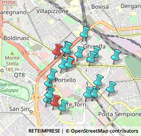 Mappa Viale Teodorico, 20159 Milano MI, Italia (0.8015)