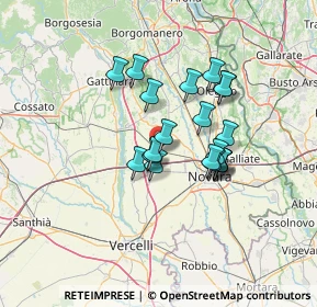 Mappa Via Cantalupo, 28060 Casaleggio Novara NO, Italia (10.228)