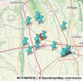 Mappa Via Cantalupo, 28060 Casaleggio Novara NO, Italia (7.224)