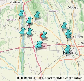 Mappa Via Cantalupo, 28060 Casaleggio Novara NO, Italia (7.234)