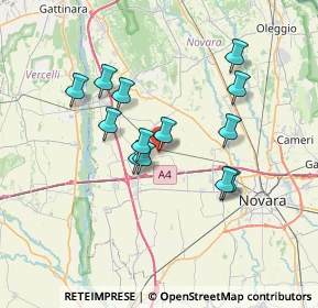 Mappa Via Cantalupo, 28060 Casaleggio Novara NO, Italia (6.00846)