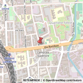 Mappa Via Rombon, 41, 20134 Milano, Milano (Lombardia)