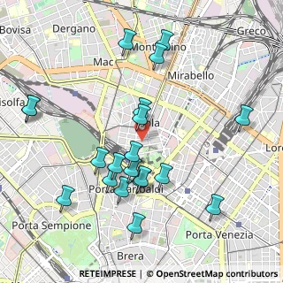 Mappa Via f.confalonieri, 20124 Milano MI, Italia (1.05)