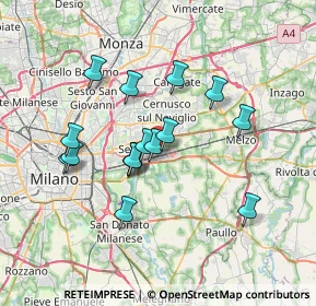 Mappa Via Consacrazione, 20096 Pioltello MI, Italia (6.08125)