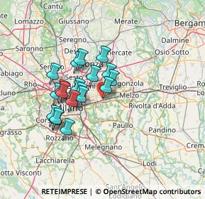 Mappa Via Consacrazione, 20096 Pioltello MI, Italia (10.9015)