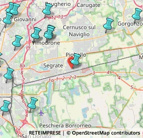 Mappa Via Consacrazione, 20096 Pioltello MI, Italia (6.5485)