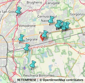 Mappa Via Consacrazione, 20096 Pioltello MI, Italia (3.85333)