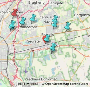 Mappa Via Consacrazione, 20096 Pioltello MI, Italia (3.92182)