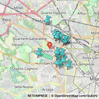 Mappa Via Isernia, 20148 Milano MI, Italia (1.3725)