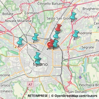 Mappa Via S. Giovanna D'arco, 20124 Milano MI, Italia (2.91727)